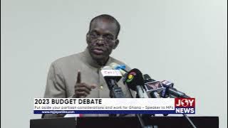 2023 BUDGET DEBATE: Ofori-Atta has learnt a bitter lesson – Bagbin on calls for Minister’s head