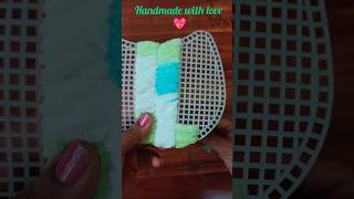 Diy handmade plastic Canvas bag🛍️#trending canvas bag#diy#viral #shorts