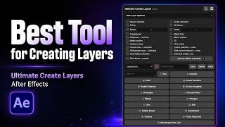 Ultimate Create Layers for After Effects | Full Tutorial & Installation Guide