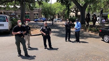 VIDEO: Savannah police deploy talking drone to promote social distancing in Forsyth Park