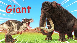 Giant Elephant mammoth protect clans from Titan T-rex | Mammoth life