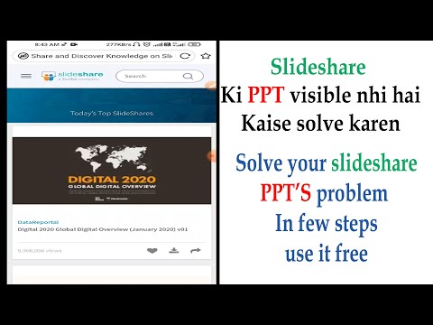 How to solve slideshare ppt's problem