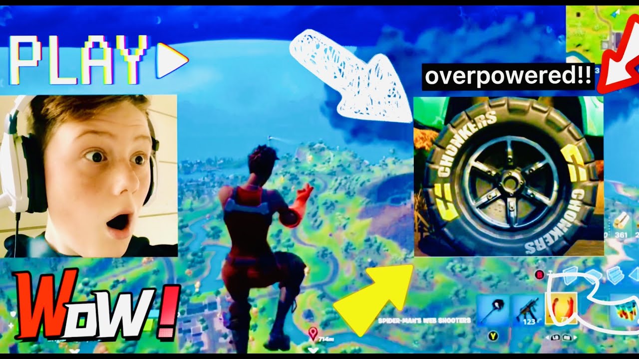 How to do the INSANE tire glitch in fortnite!!!