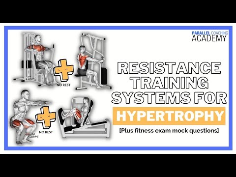 Resistance training systems for hypertrophy