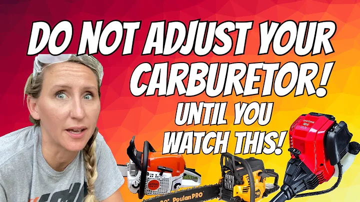 Unveiling the Hidden Truth of Carburetor Adjustments: When NOT to Do Them and WHY!