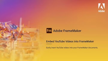 Embed YouTube videos in Adobe FrameMaker