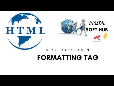 WHAT IS FORMATTING TAG IN HTML | EXPLAINED IN HINDI/ URDU |