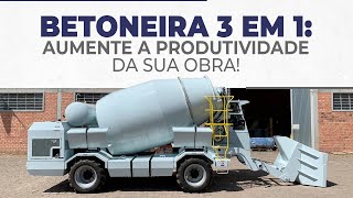 BETONEIRA 3 EM 1: Dosa, Transporta e Mistura Concreto - Grupo Convicta