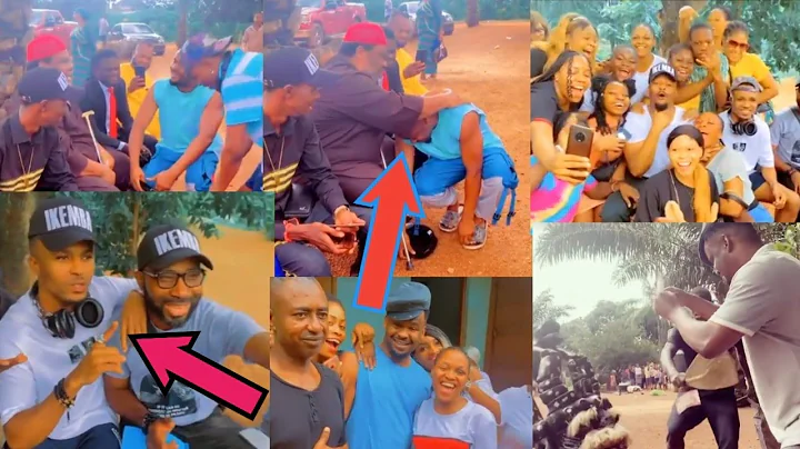Zubby Michael, Humblesmith & Legendary Nollywood Pete Edochie Spotted On Movie Project In Enugu