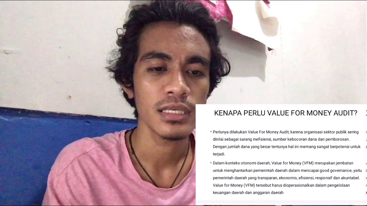 PRESENTASI VALUE FOR MONEY AUDIT YouTube