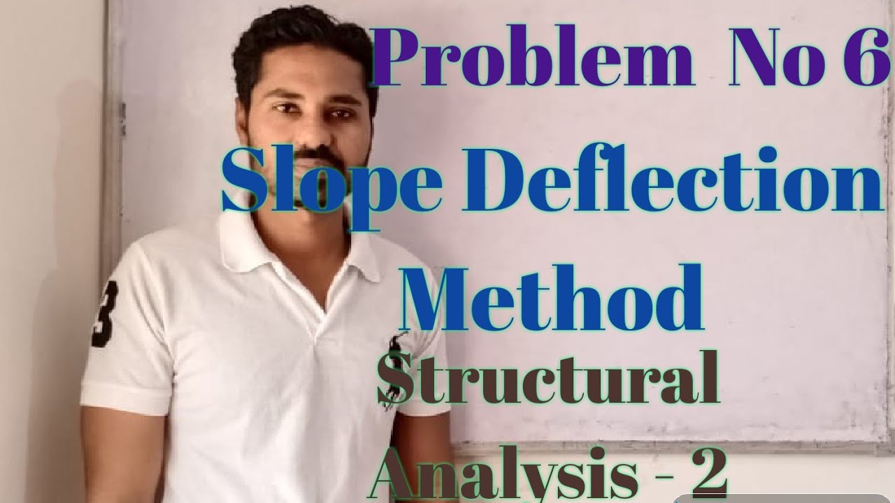Problem No 6 / Slope Deflection Method (SDM) / Structural Analysis - 2 (SA - 2)