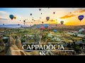 Cappadocia turkey   hot air balloon 4k drone