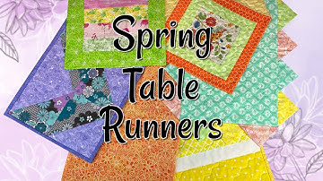 Spring Table Runners | The Sewing Room Channel