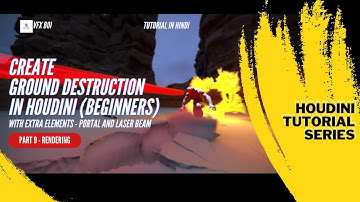 Houdini Tutorial | Ground Fracture for Beginner RBD | Part 9 - Rendering for RBD Destruction