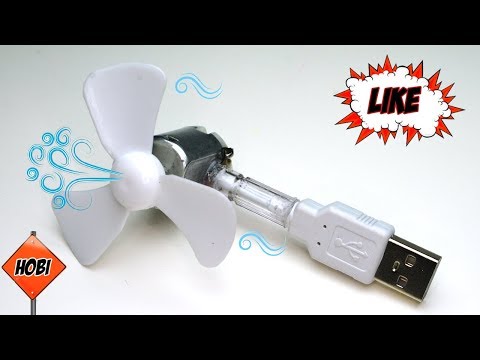 Mini USB Fan Nasıl Yapılır. Kendin Yap