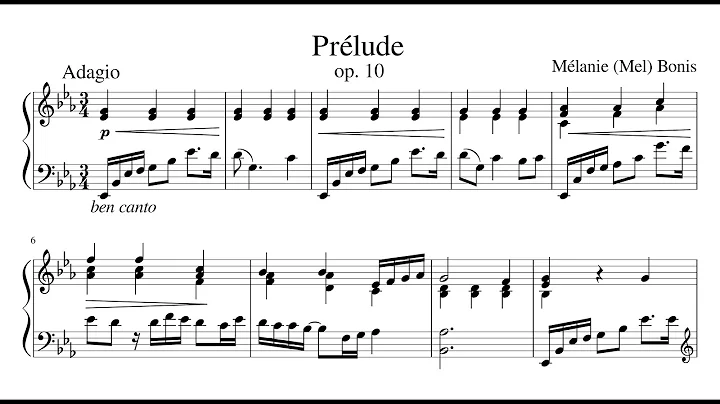 Mlanie Bonis: Prlude, Op.10