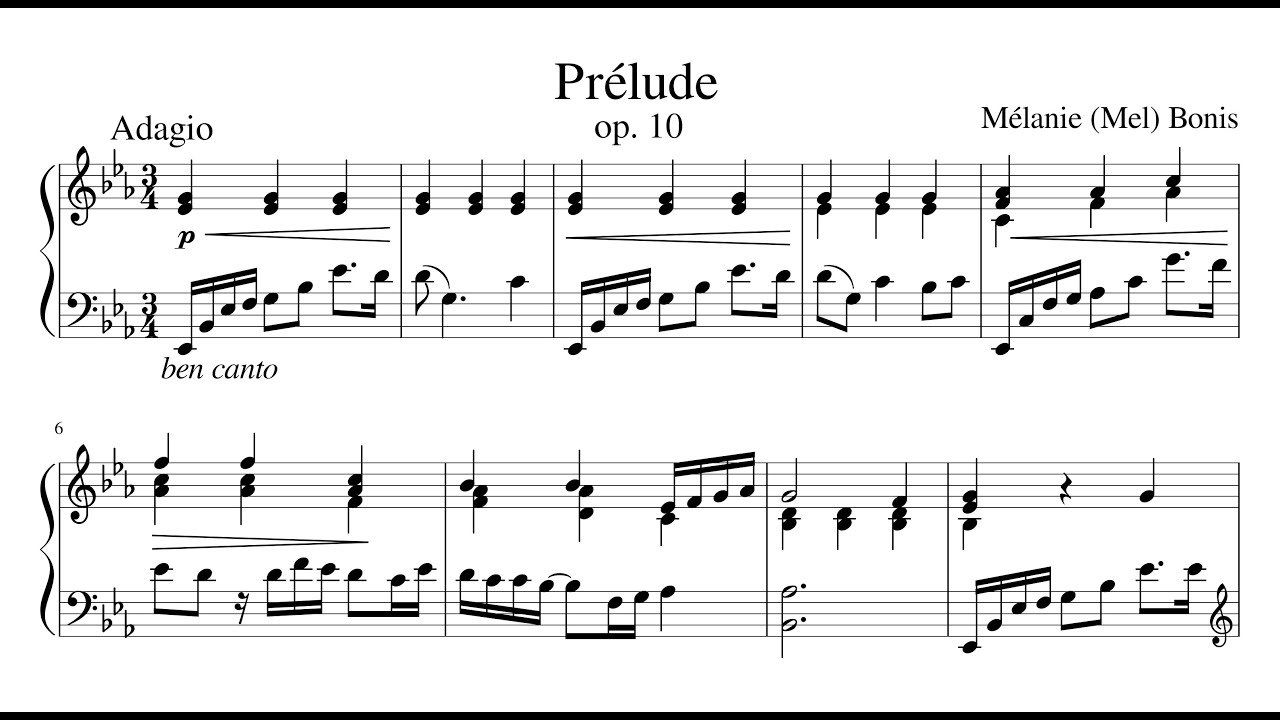 Mélanie Bonis: Prélude, Op.10