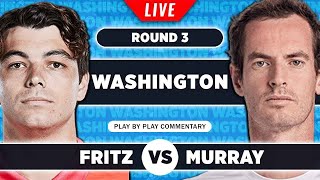 FRITZ vs MURRAY | ATP Citi Open 2023 | LIVE Tennis Play-by-Play Stream screenshot 5