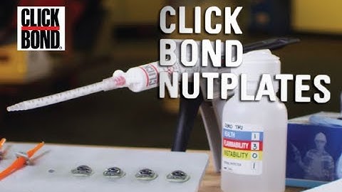 Click Bond - Installation of a Nutplate