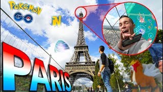 What is Pokémon Go like in Paris, France? CATCHING POKÉMON ON TOP THE EIFFEL TOWER!