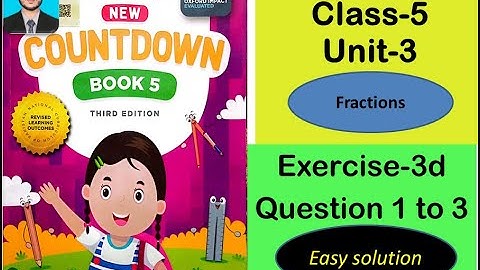class 5 math exercise 3d | New countdown third edition book 5 exercise 3d Q 1 to 3 | BODMAS rule