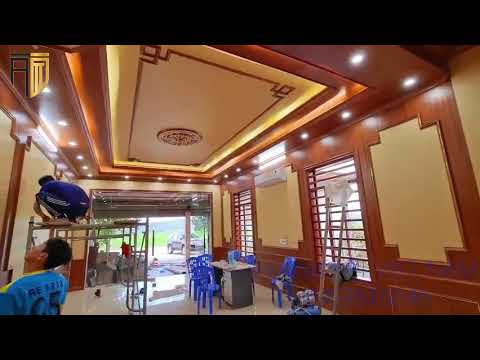 Video (Trước & sau) Thi công tấm ốp nano trọn gói trần tường... - youtube