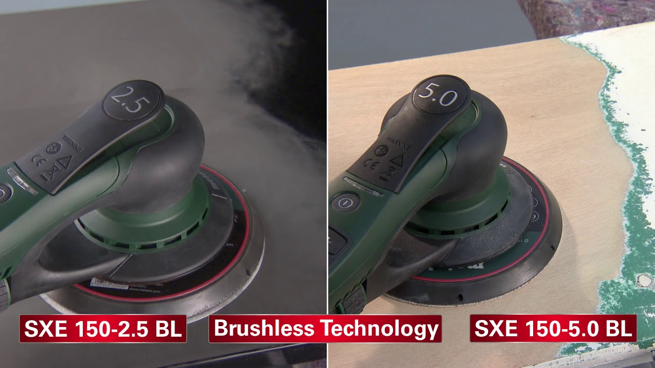 Ексцентрикова шліфувальна машина metabo SXE 150 2 5 BL ⁄ SXE 150 5 0 BL