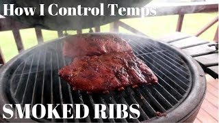 Smoked Ribs on Akorn Grill! {How I control Temps} {Smoked Onion}