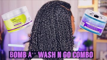 Wash N Go Killer Combo?? Deva Curl Super Stretch + Mane Choice Glaze #washngo