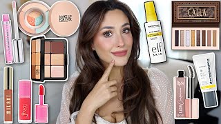 TESTING NEW HIGH END AND DRUGSTORE MAKEUP | elf, MUFE, lys and more!