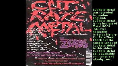 THE ZEROS CUT RATE METAL CD VIDEO CD SAMPLER CHECK OUT THE TUNES OF CUT RATE METAL