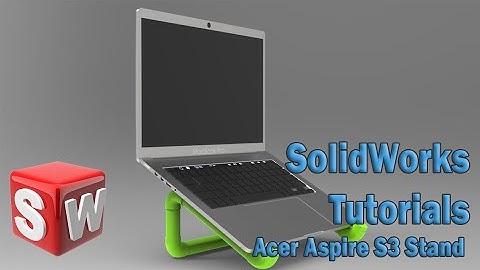 Best Solidworks Tutorial | Designing a Laptop Stand for Acer Aspire S3 | Laptop Stand Design