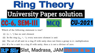 Which of the following statement is true? (i) (Z,+,.) has no unit element (ii) In the ring (Z_6,+,.)