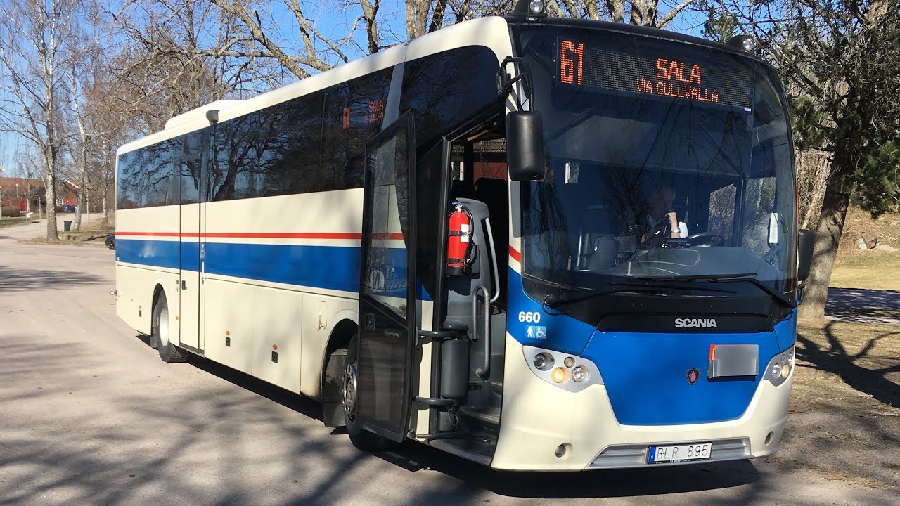 Bus ride line 61 from Västerfärnebo to Salbohed.