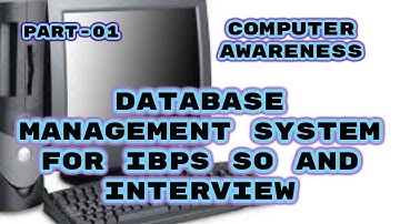 DBMS Part 01[English] for IBPS SO and Interviews