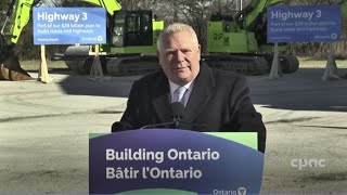 Ontario Premier Doug Ford discusses Essex and Windsor highway projects – March 11, 2024