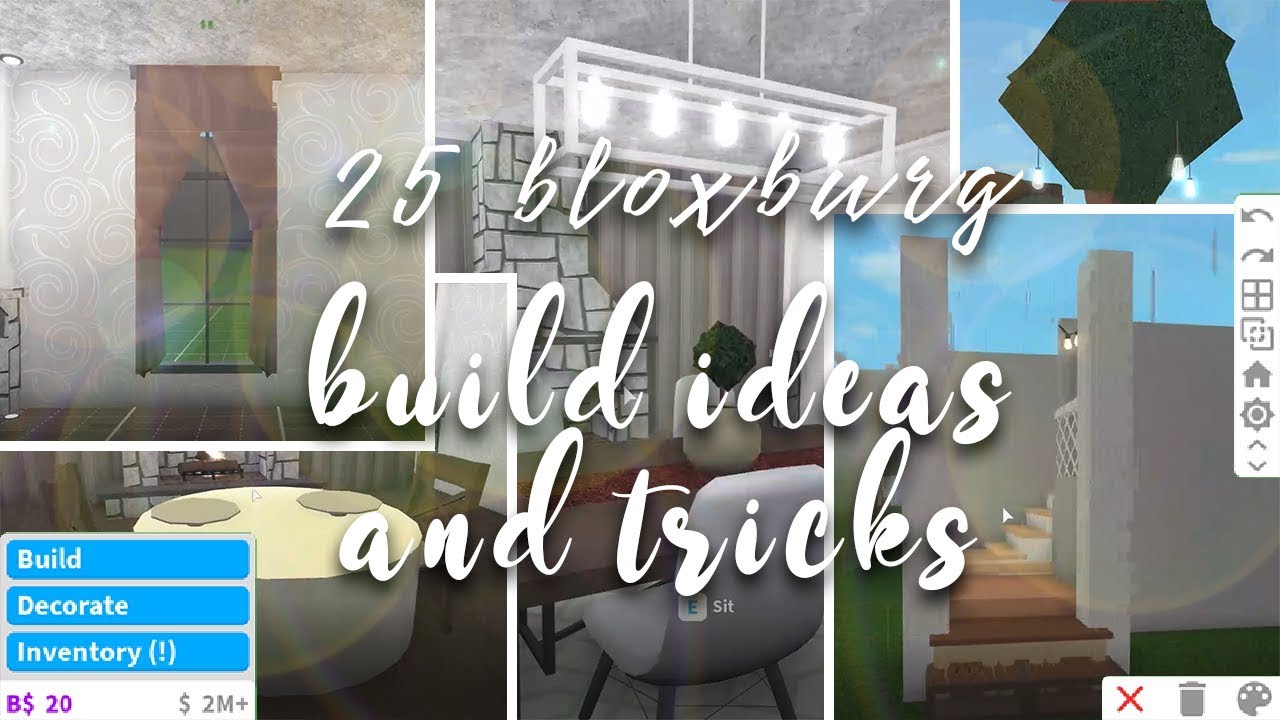 Roblox Bloxburg 25 Building Ideas And Tricks Youtube - roblox bloxburg youtube ideas