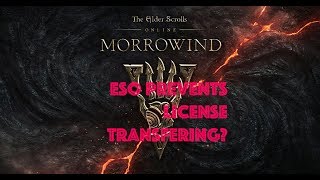 ESO MORROWIND LICENSE TRANSFER DLC PROBLEM *EXPLAINED*