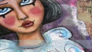 ❤ Mixed media –Altered Book - Art Journal Flip Through