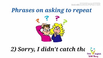 How to ask someone to repeat if you don