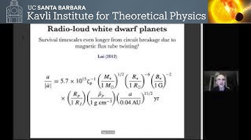 Planets around white dwarfs: physical and dynamical constraints ▸ Dimitri Veras #KITP #ExoStar19b