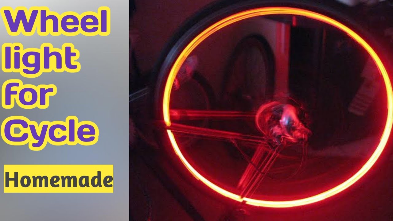 How to make wheel light for cycle at home how to make light cycyle