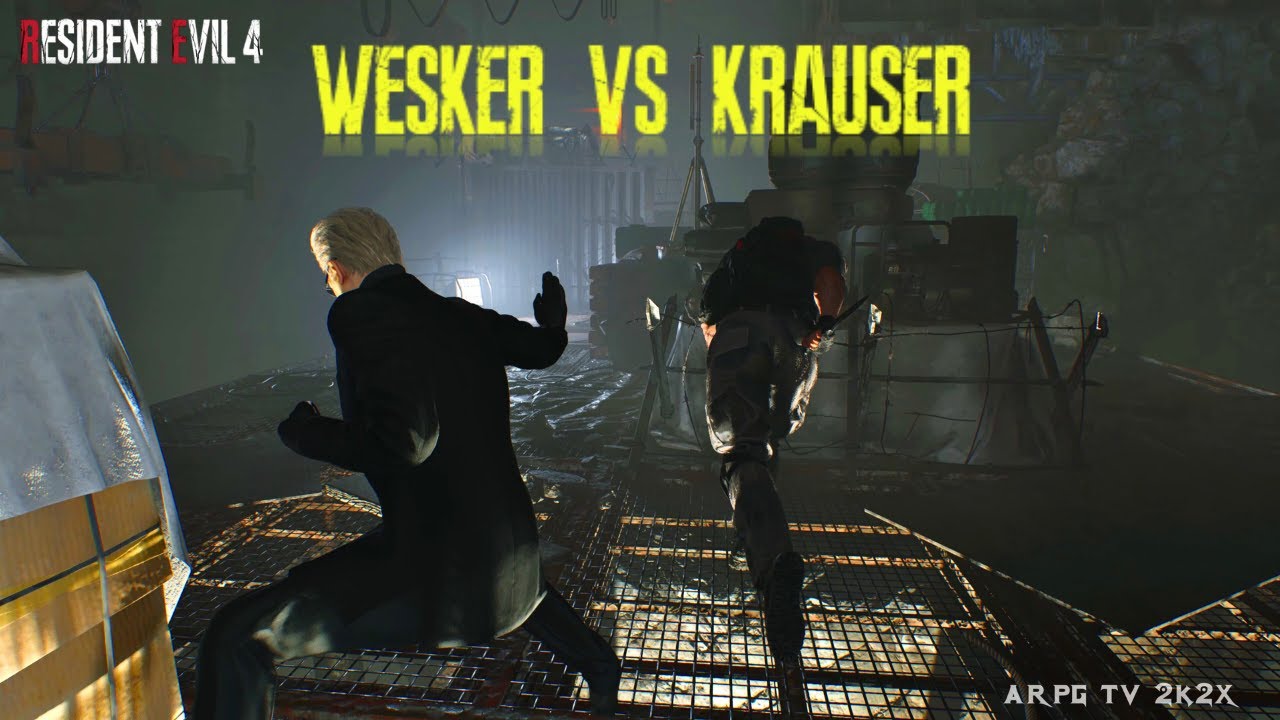 RESIDENT EVIL 4 REMAKE》Wesker VS Krauser 