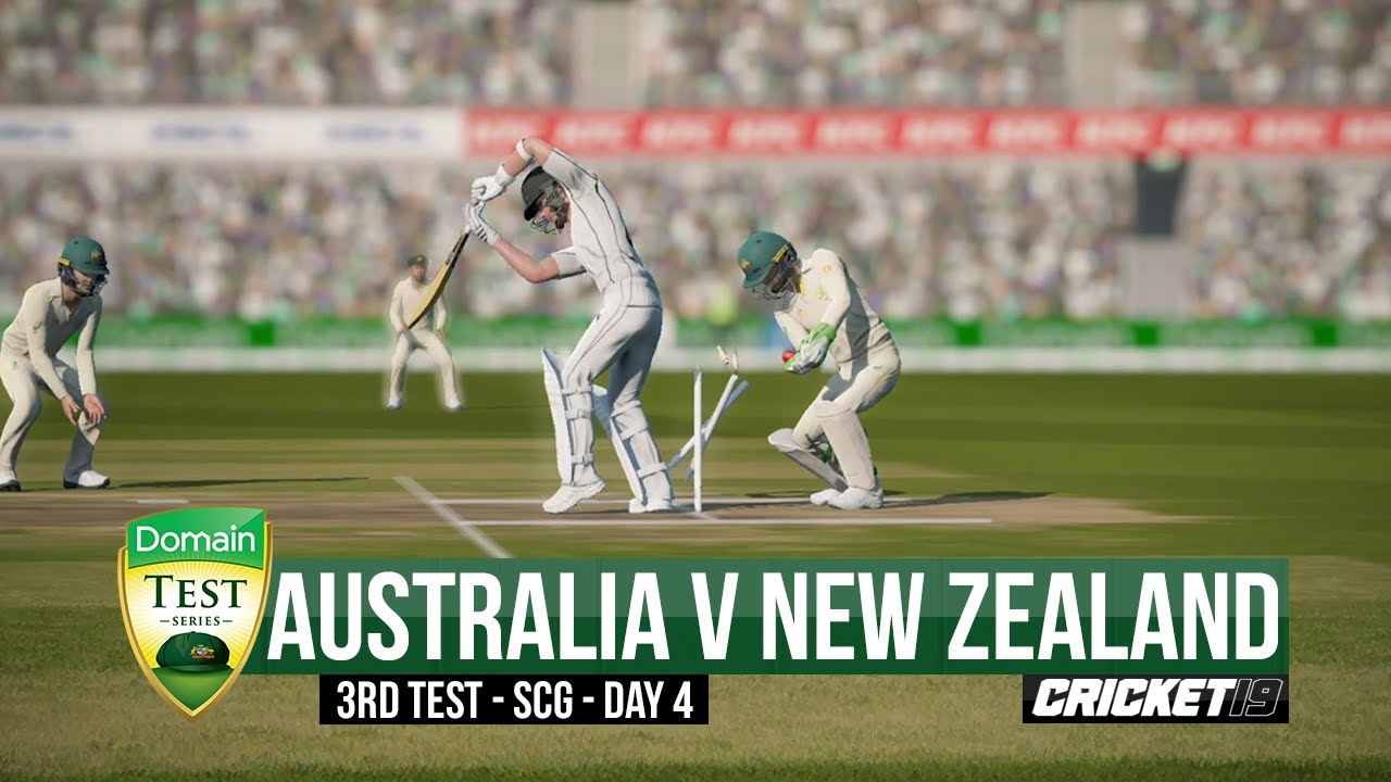 Australia v New Zealand - Sydney Test | Day 4 Highlights - Cricket 19 ...