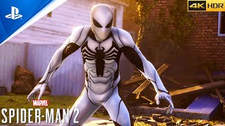 Spider-Man Symbiote Transformation In New Threads Mission - Marvel's Spider-Man 2 PS5 GAMEPLAY