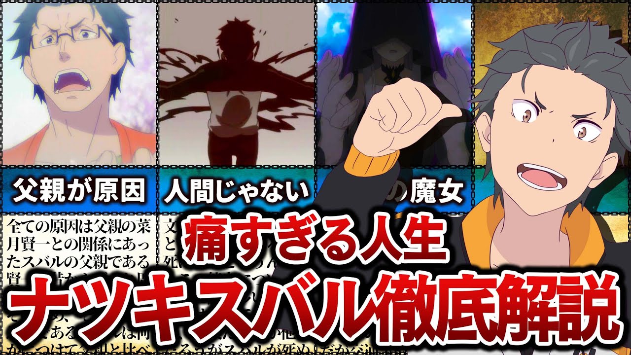 リゼロ の主人公 ナツキスバル徹底解説 辛い過去や能力など 考察あり ネタバレ注意 ゆっくり解説 Youtube