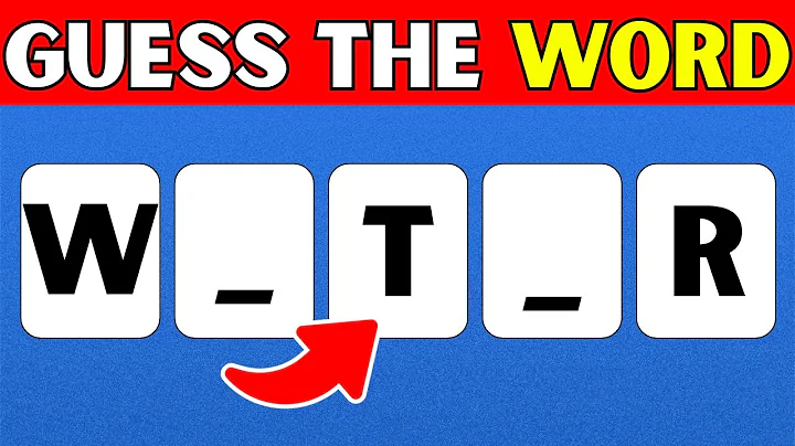 Can You Guess The Word Without Vowels Letters?