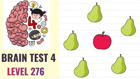 🧠 Brain Test 4 Level 276 | Tap on the apple | Walkthrough