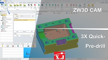 ZW3D คู่มือ สอนการใช้งาน CAM - 3X-Mill - Pre drill