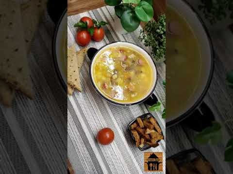 Гороховый суп. Готовим дома самый вкусный гороховый суп с колбасками. Простые рецепты. #short